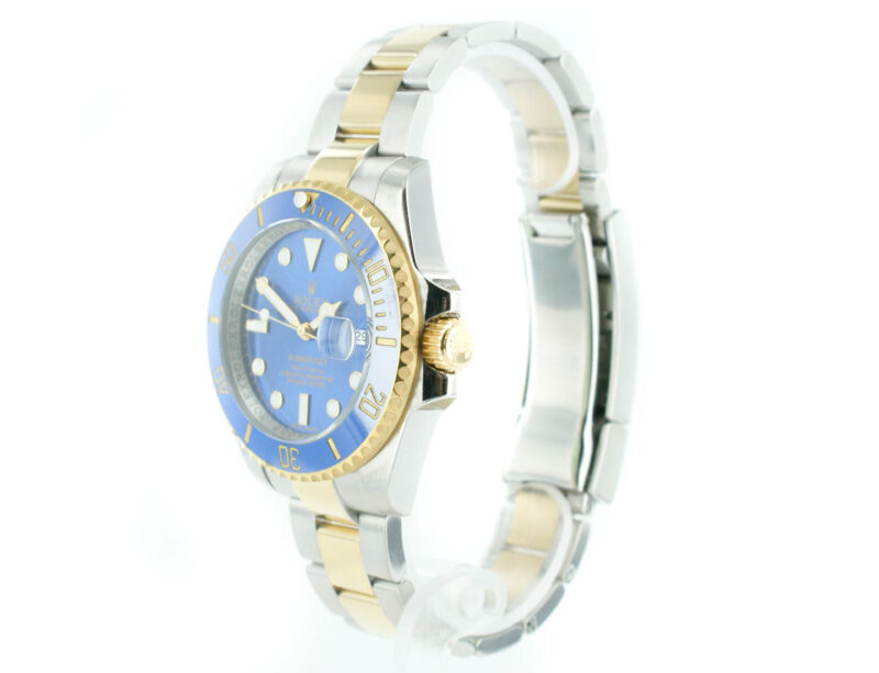 Rolex Submariner bicolor mit blauem Zifferblatt – Bild 3