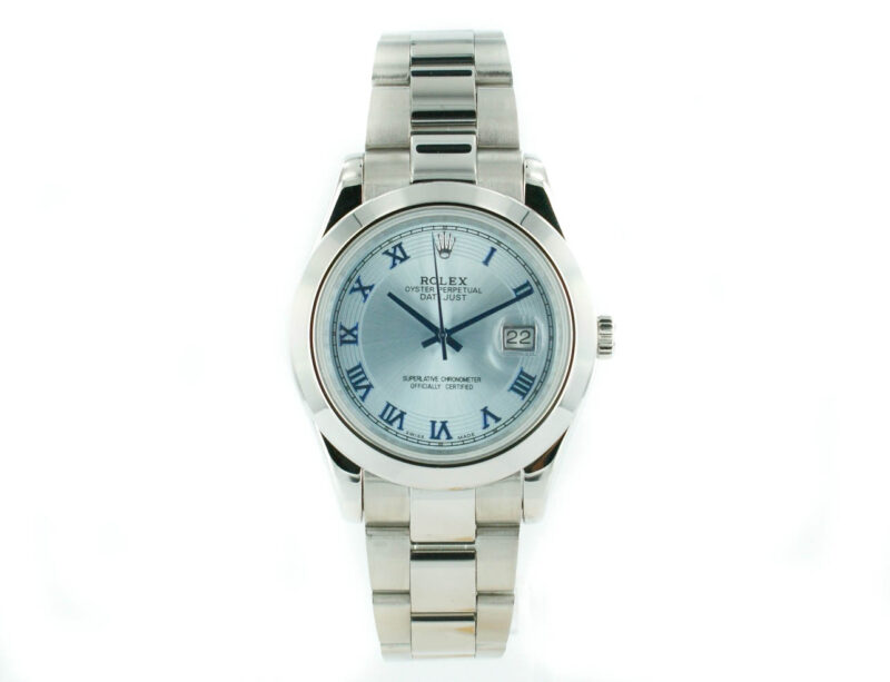 Rolex Datejust pearl silber mit stahl Armband – Bild 2