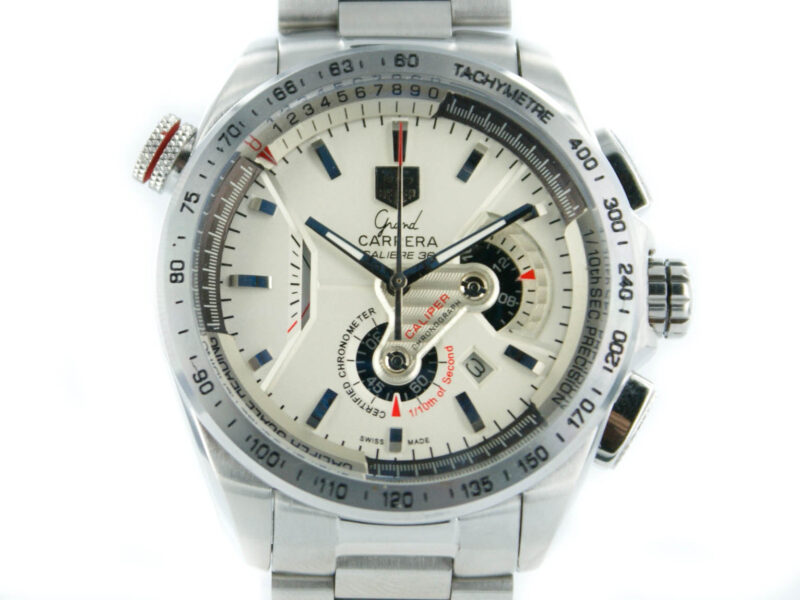 Tag Heuer Grand Carrera 36 stahl mit weissem Zifferblatt – Bild 2