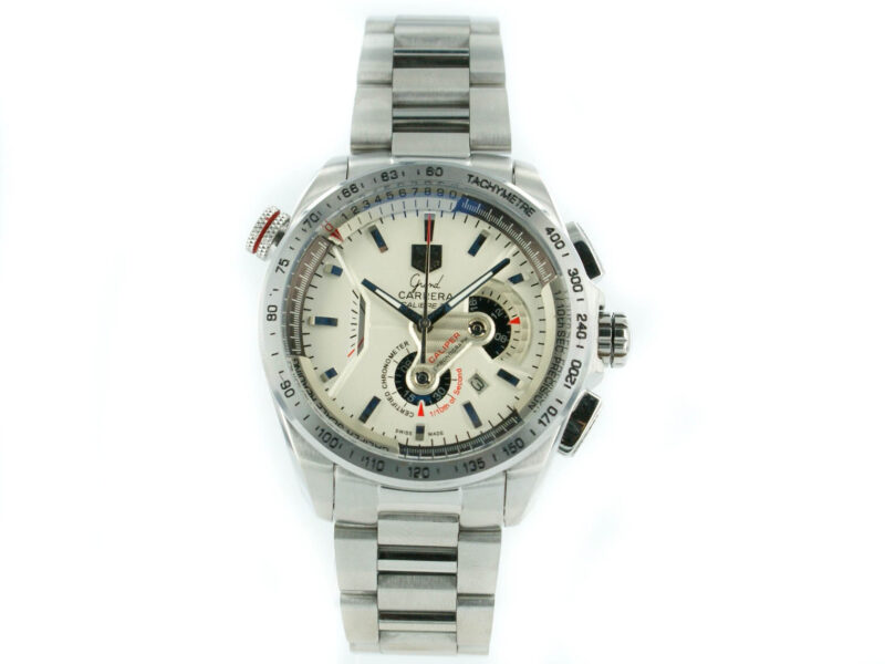 Tag Heuer Grand Carrera 36 stahl mit weissem Zifferblatt – Bild 6