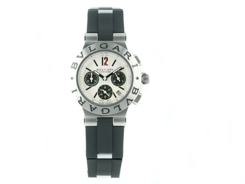 Bulgari DIAGONO Chrono Damen mit weissem Zifferblatt – Bild 2