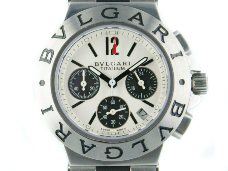 Bulgari DIAGONO Chrono Damen mit weissem Zifferblatt – Bild 3