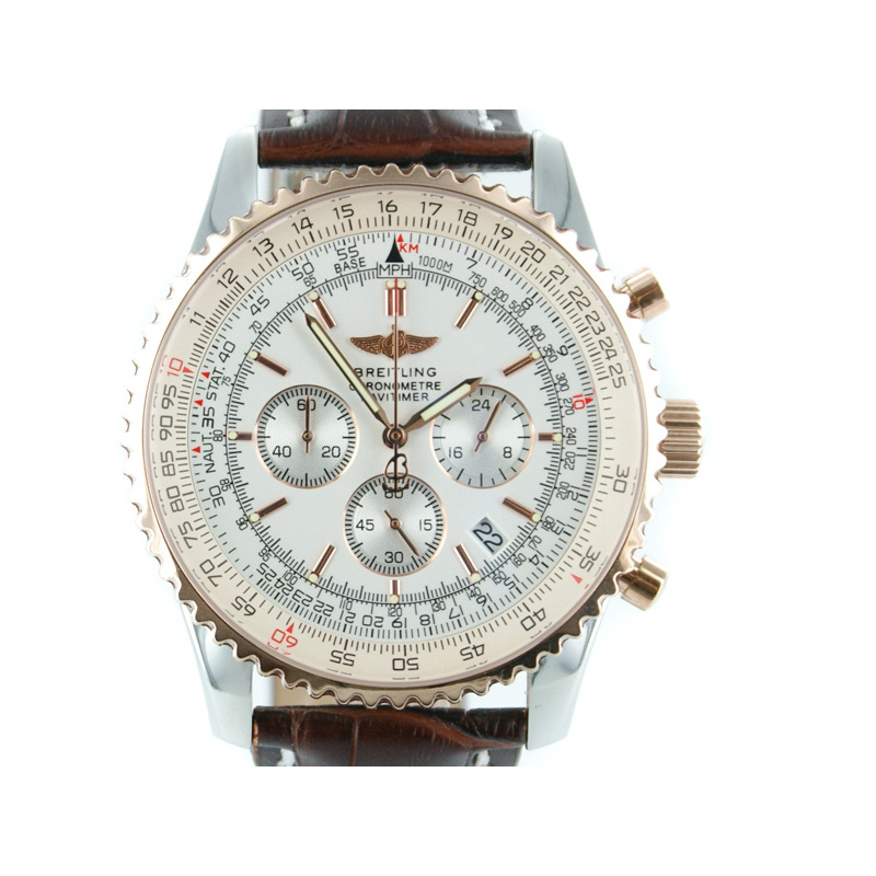 Breitling Navitimer 2014 rosegold Lederband