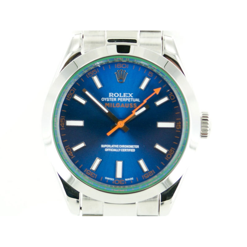 Rolex Milgauss 2015 blaues Ziffernblatt