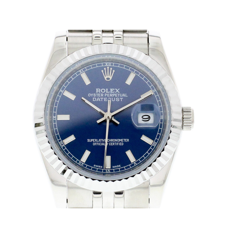 Rolex Datejust 36mm Jubilee Armband dunkelblau