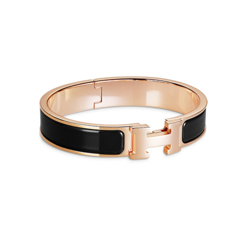 Hermes Clic H ARMBAND rose/schwarz