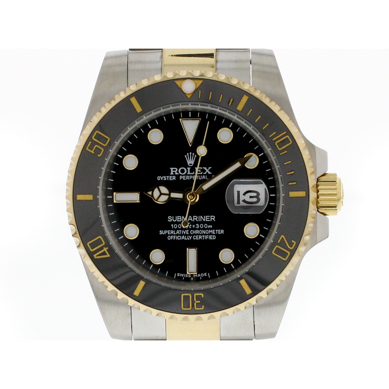 Rolex Submariner Date stahl / gold Keramik-Lünette