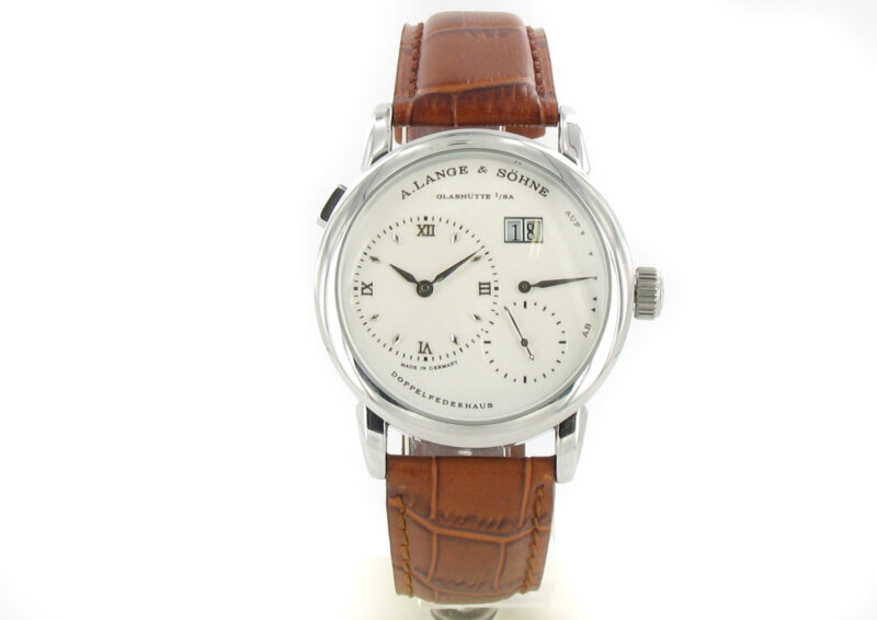 A. Lange & Söhne Grosse Lange 1 weiss Leder braun – Bild 2