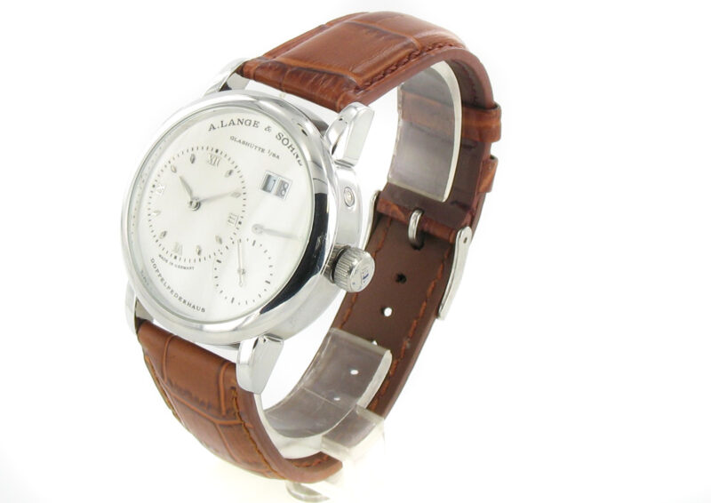 A. Lange & Söhne Grosse Lange 1 weiss Leder braun – Bild 3
