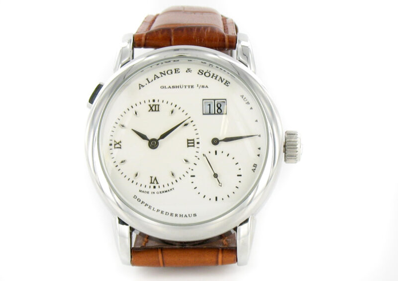 A. Lange & Söhne Grosse Lange 1 weiss Leder braun – Bild 4