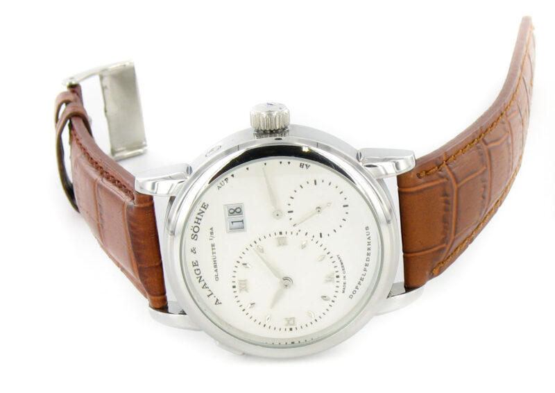A. Lange & Söhne Grosse Lange 1 weiss Leder braun – Bild 5