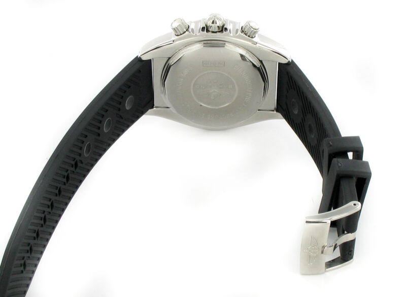 Breitling Chronomat B01 stahl - weiss mit Kautschukband – Bild 5