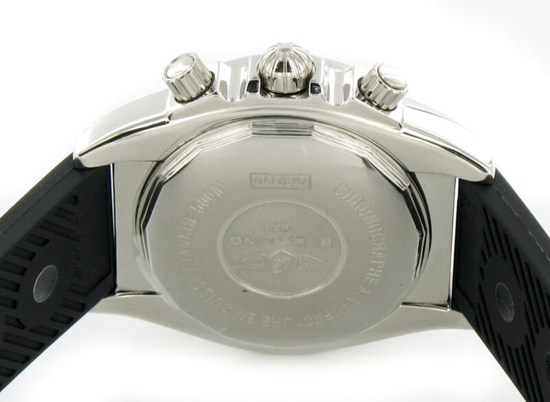 Breitling Chronomat B01 stahl - weiss mit Kautschukband – Bild 6