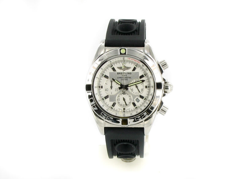 Breitling Chronomat B01 stahl - weiss mit Kautschukband – Bild 9