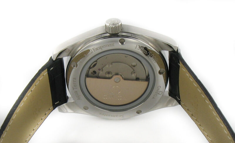 Omega Seamaster Aqua Terra  Co-Axial silber/Leder – Bild 6