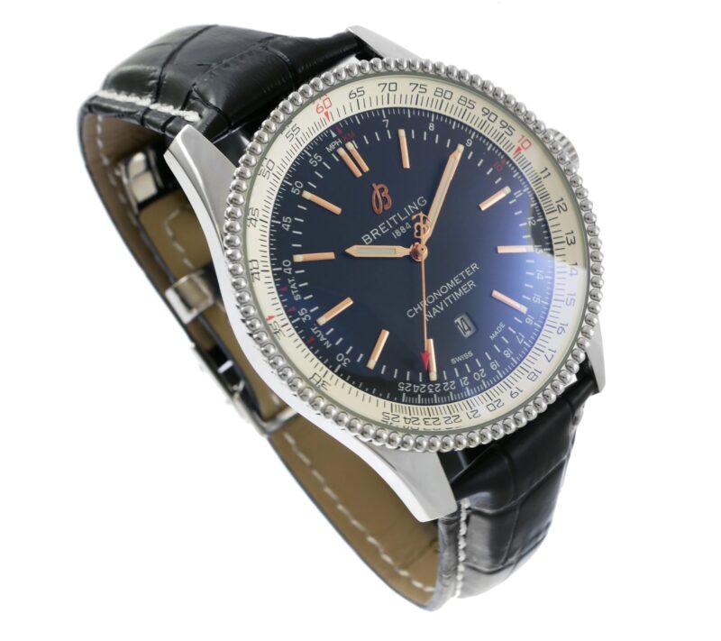 Breitling Navitimer Automatic 41 Leder Schwarz – Bild 4