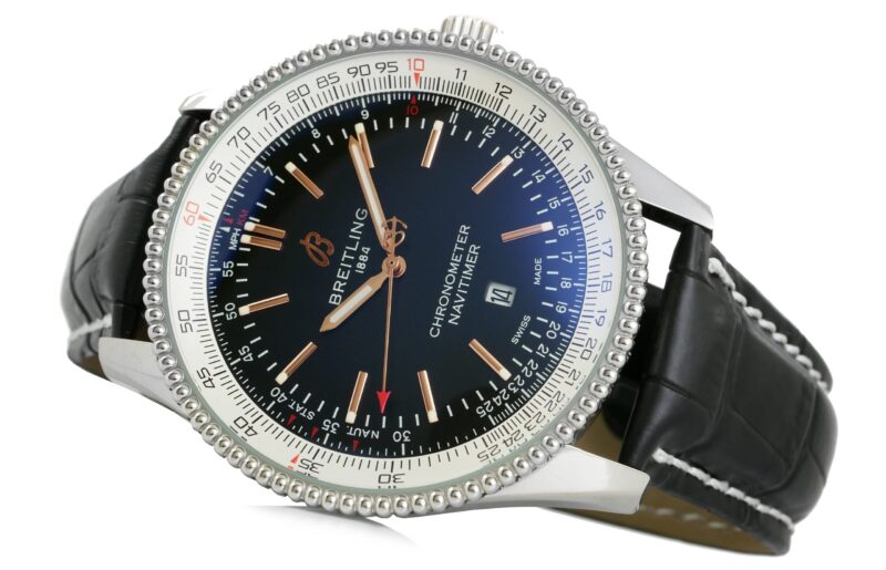Breitling Navitimer Automatic 41 Leder Schwarz – Bild 6