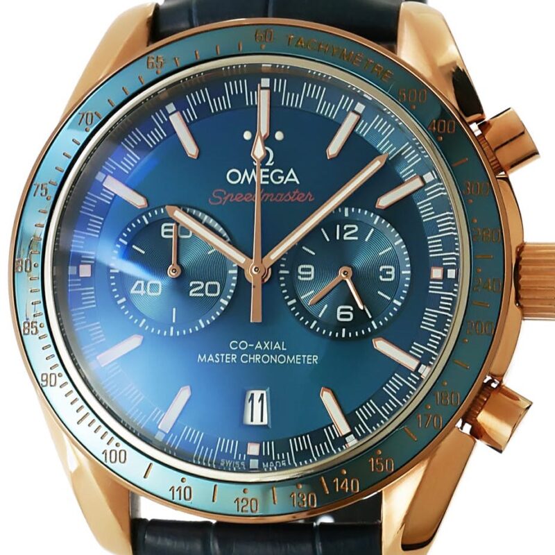 Omega Speedmaster MASTER CHRONOMETER Gold - Blau