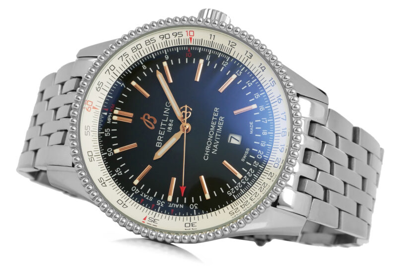 Breitling Automatic Navitimer 46 schwarz Zifferblatt – Bild 8