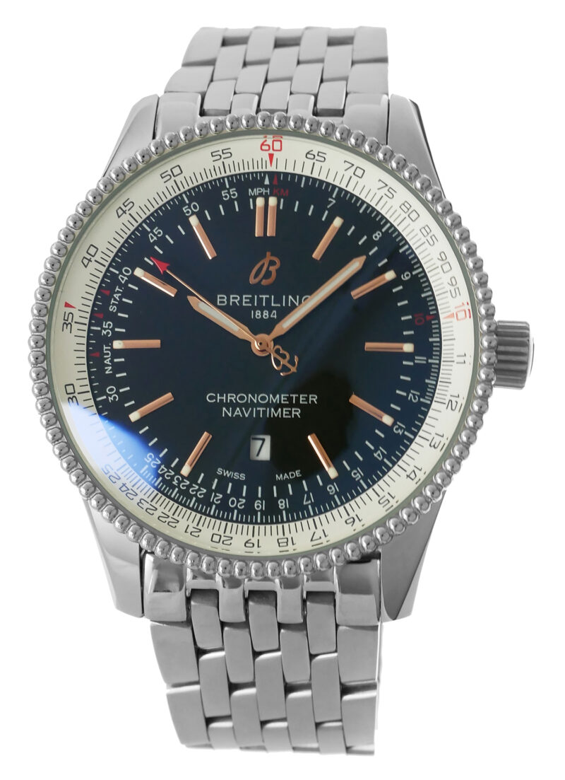 Breitling Automatic Navitimer 46 schwarz Zifferblatt – Bild 2