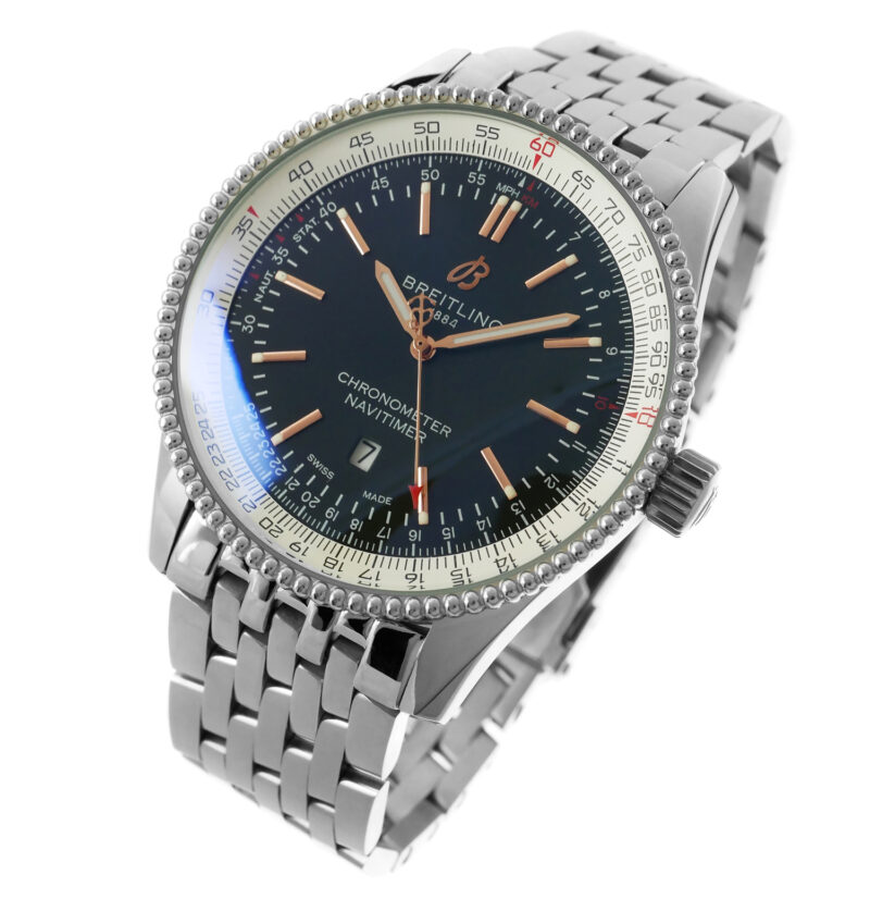 Breitling Automatic Navitimer 46 schwarz Zifferblatt – Bild 5