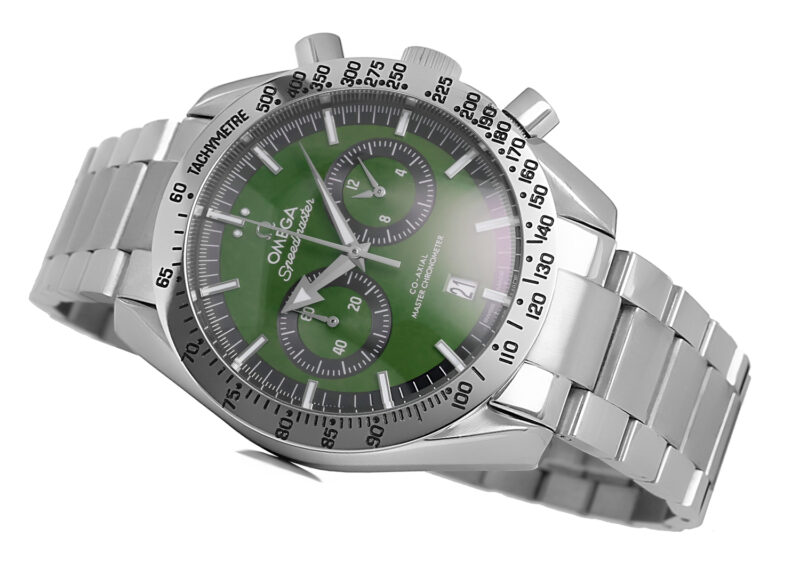 Omega Speedmaster 57 Co-Axial Chrono stahl grün – Bild 8