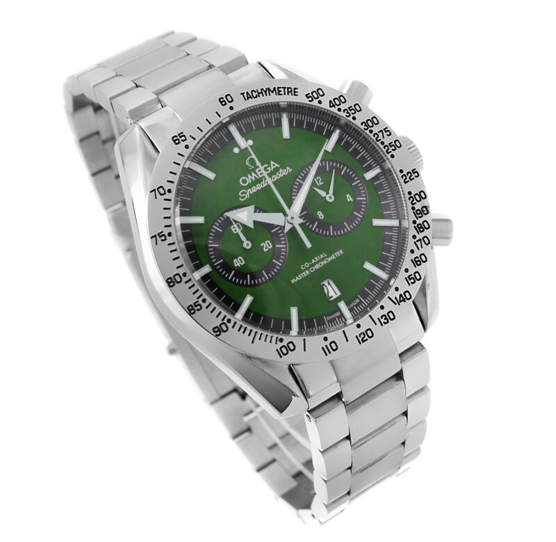 Omega Speedmaster 57 Co-Axial Chrono stahl grün – Bild 4