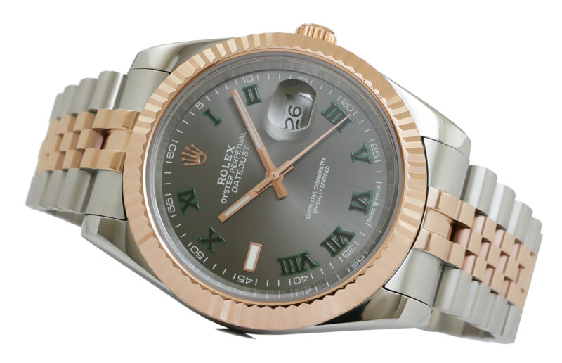 Rolex Datejust 41mm Oystersteel / Rosegold Wimbledon – Bild 9