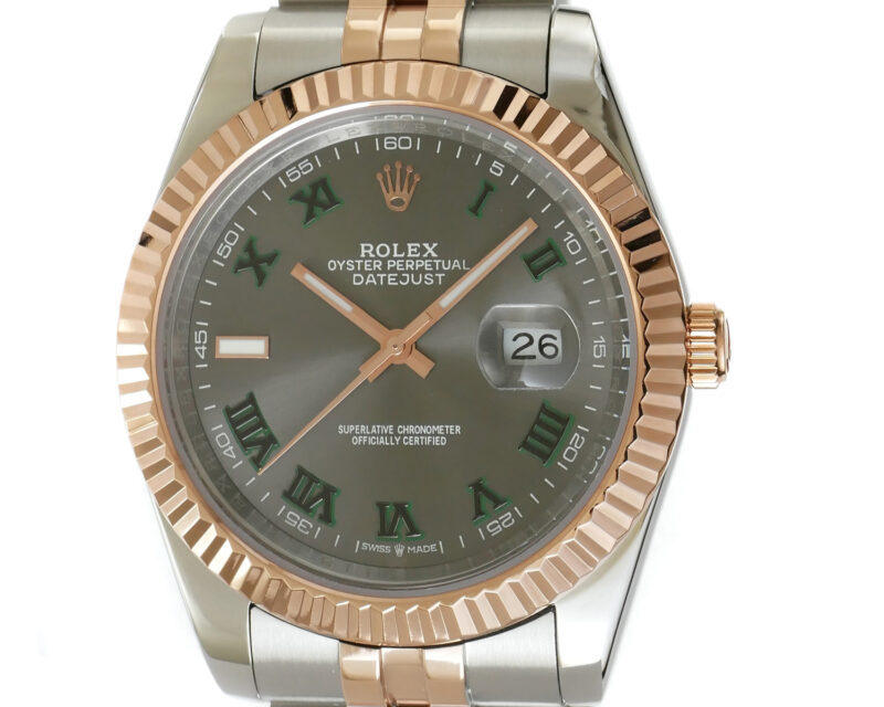 Rolex Datejust 41mm Oystersteel / Rosegold Wimbledon