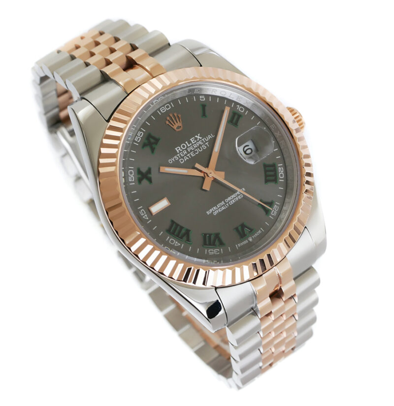 Rolex Datejust 41mm Oystersteel / Rosegold Wimbledon – Bild 4