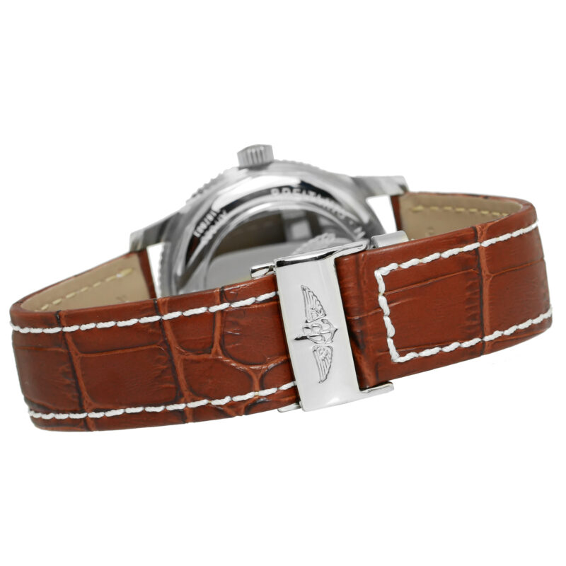 Breitling Automatic Navitimer 46mm weisses Zifferblatt Leder – Bild 5