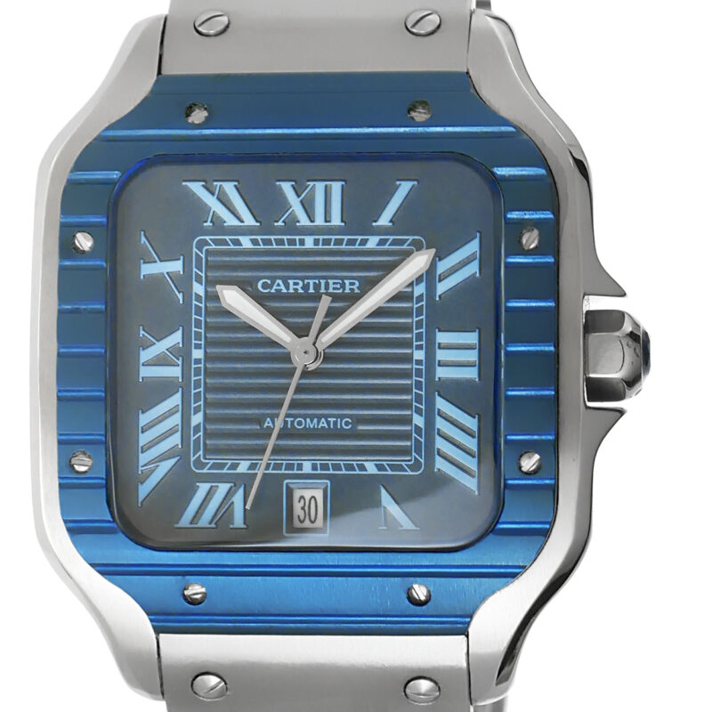 Cartier Santos de Cartier 2023 PVD Zifferblatt blau