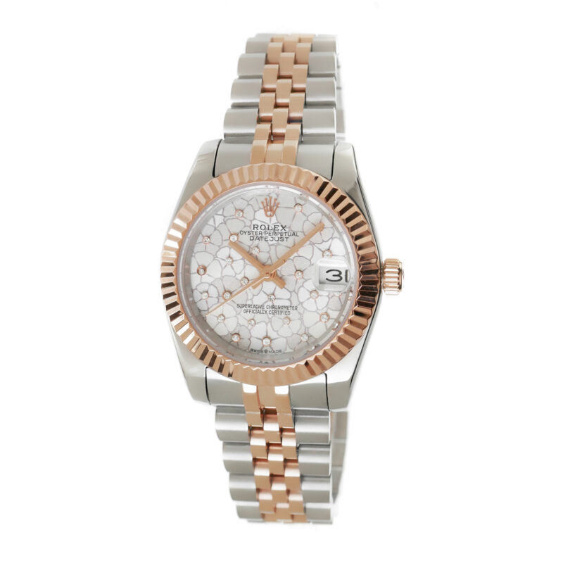 Rolex Datejust 31mm 2023 Floral 18k twotone rose – Bild 3