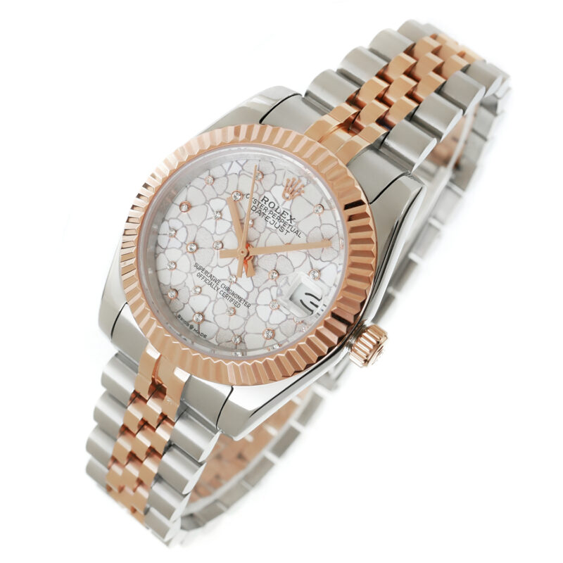 Rolex Datejust 31mm 2023 Floral 18k twotone rose – Bild 4