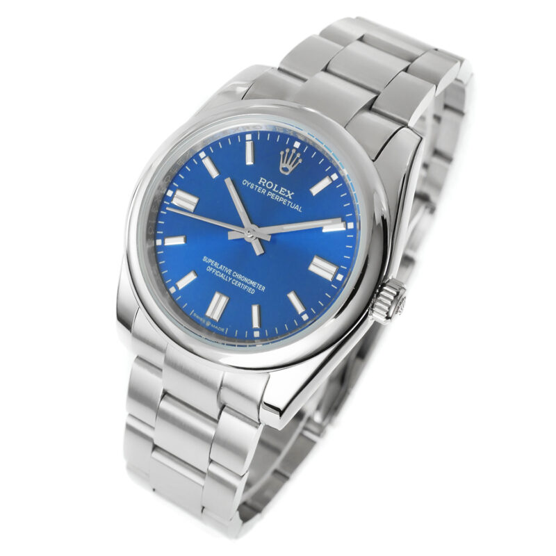 Rolex Oyster Perpetual 41mm Zifferblatt blau – Bild 4