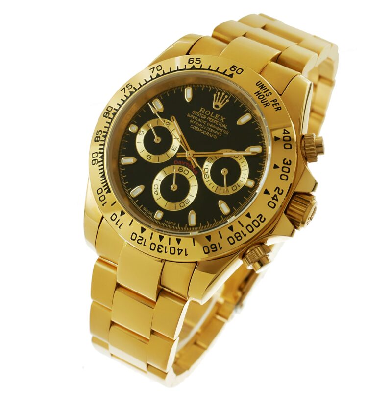Rolex Daytona gold - schwarzes Ziffernblatt – Bild 5