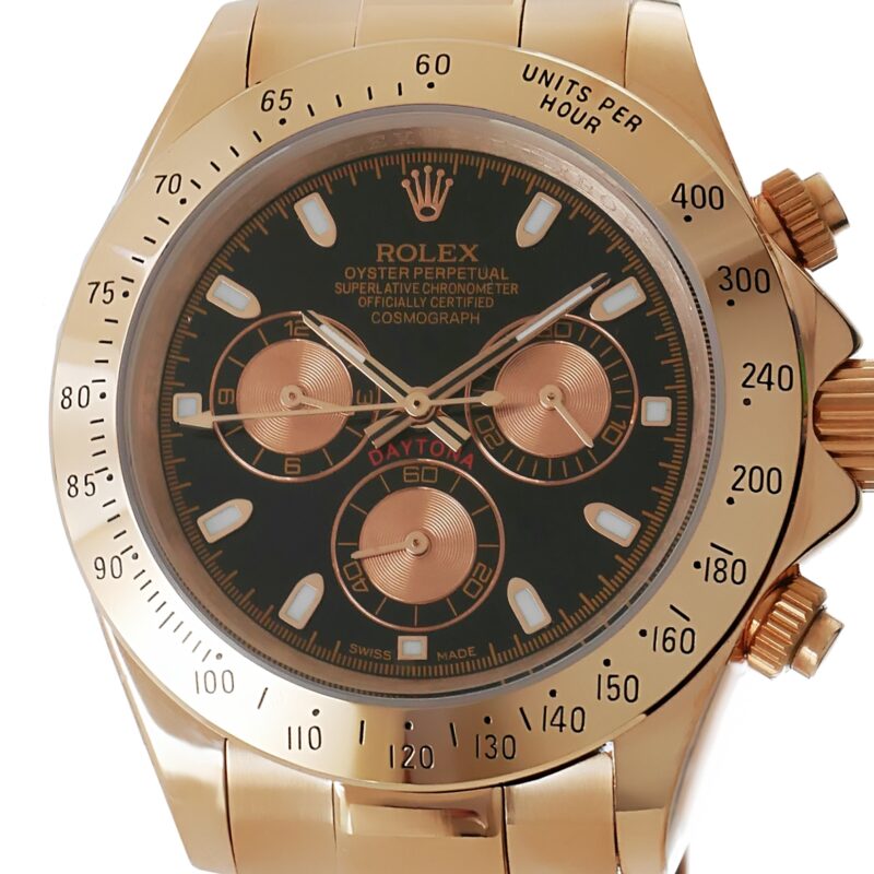 Rolex Daytona Rosegold mit schwarzem Zifferblatt