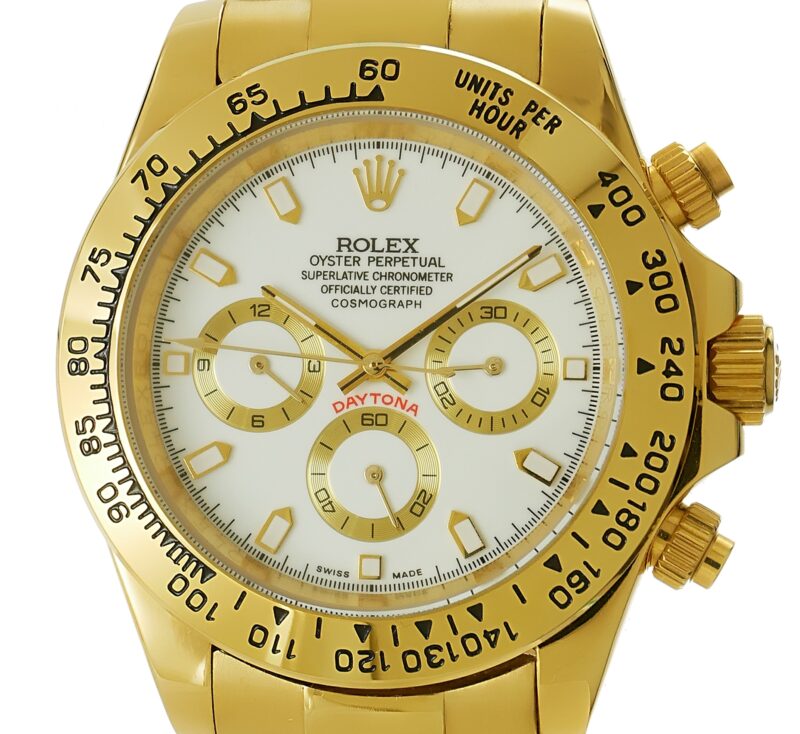 Rolex Daytona gold - weisses Ziffernblatt