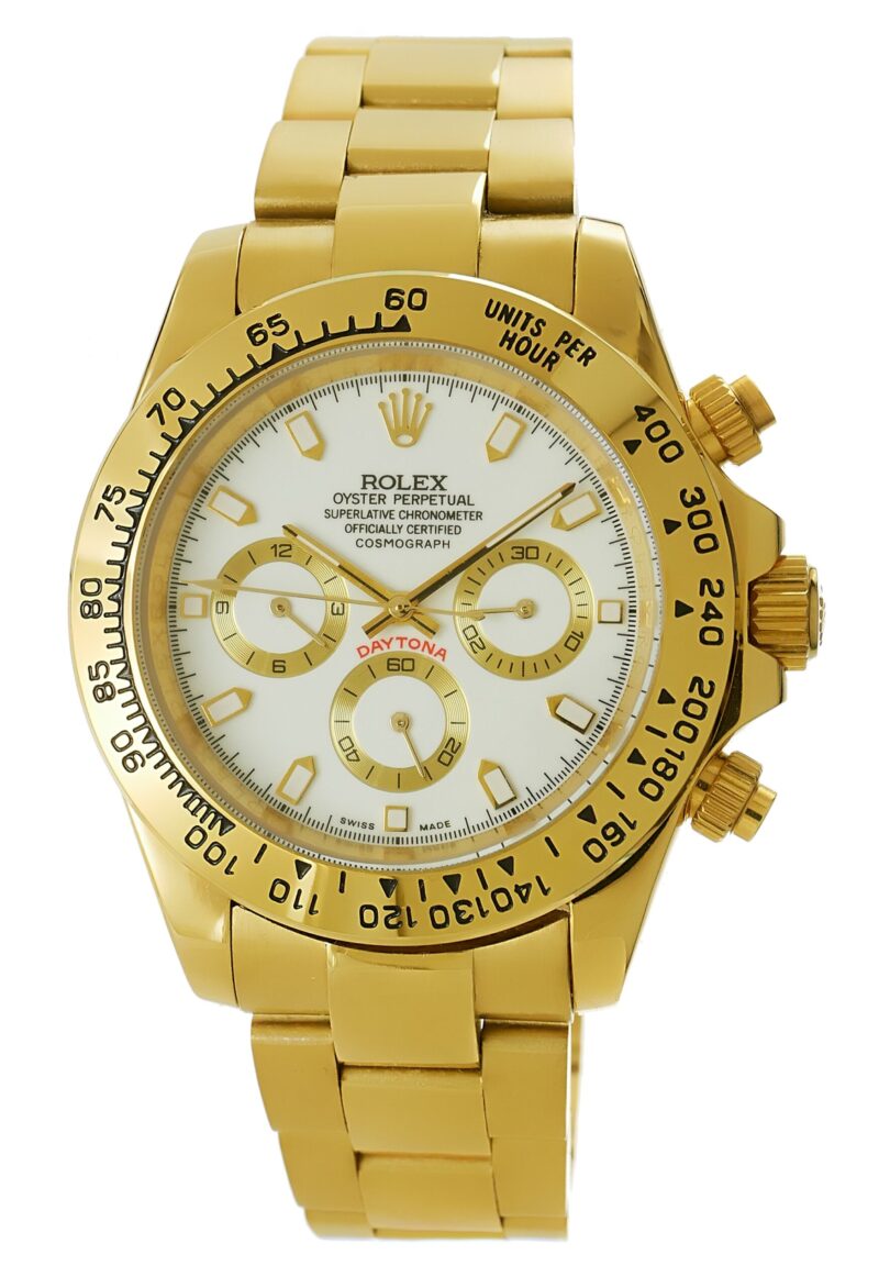 Rolex Daytona gold - weisses Ziffernblatt – Bild 3