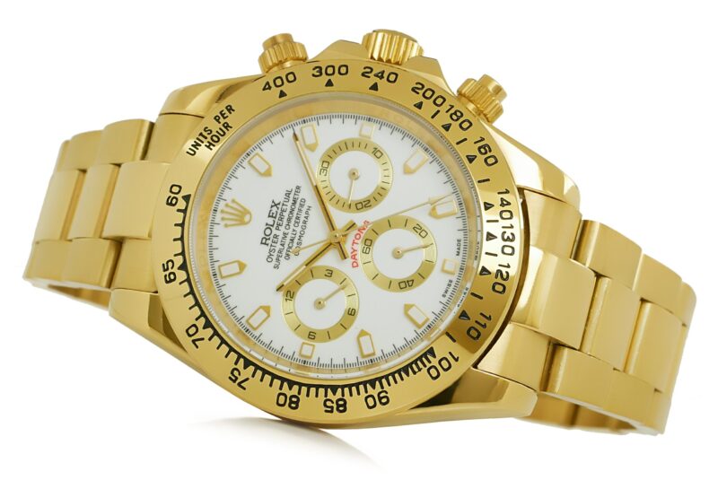 Rolex Daytona gold - weisses Ziffernblatt – Bild 4