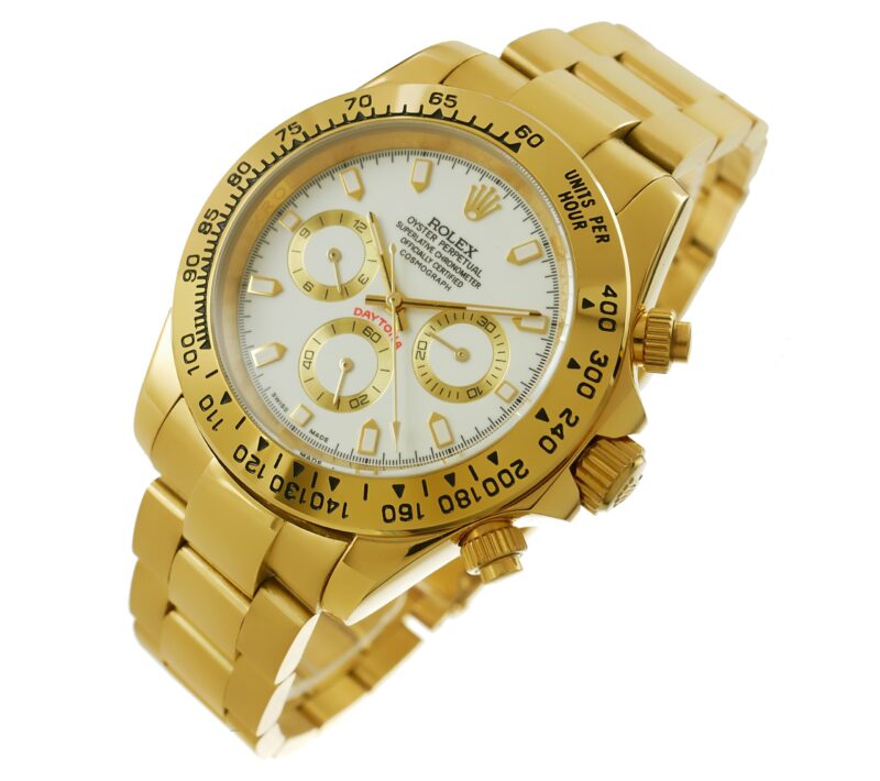 Rolex Daytona gold - weisses Ziffernblatt – Bild 5