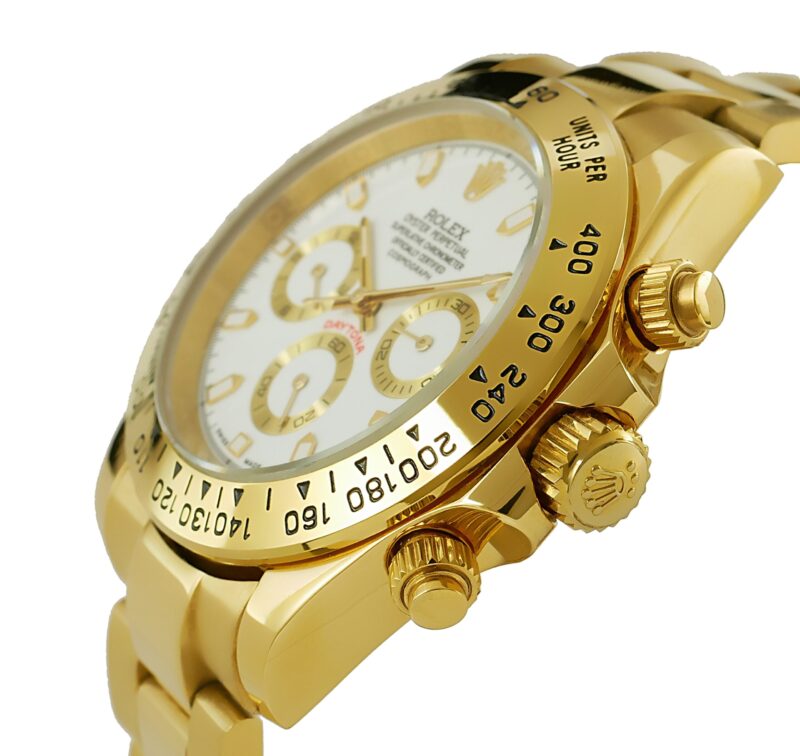 Rolex Daytona gold - weisses Ziffernblatt – Bild 7