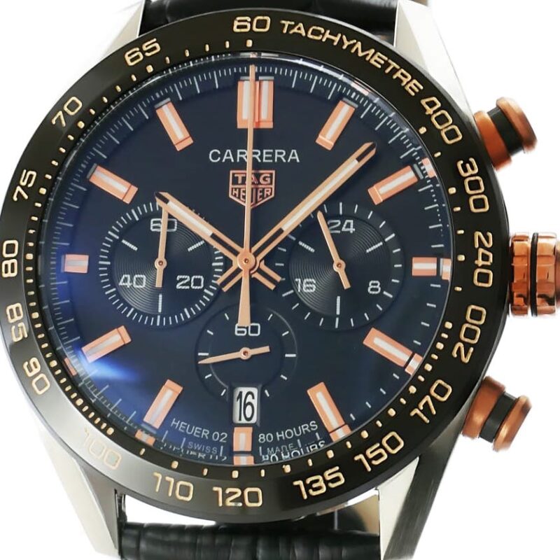 Tag Heuer Carrera Heuer 02 - Roségold - Schwarz