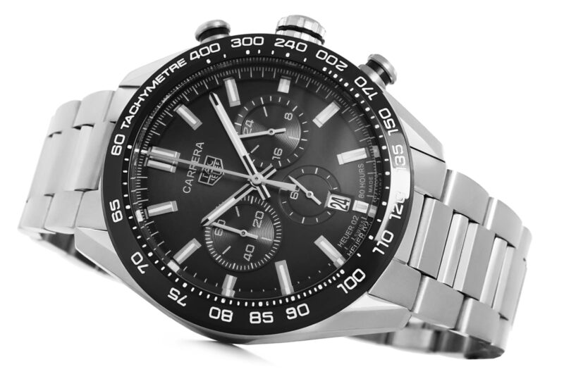 Tag Heuer Carrera Heuer 02 - Schwarzes Zifferblatt – Bild 4