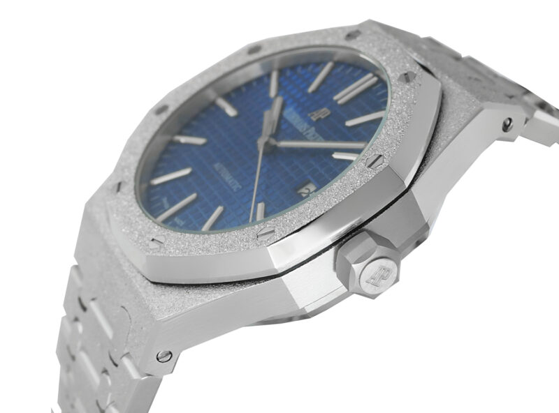 Audemars Piguet Royal Oak frosted dunkelblau 41mm – Bild 6