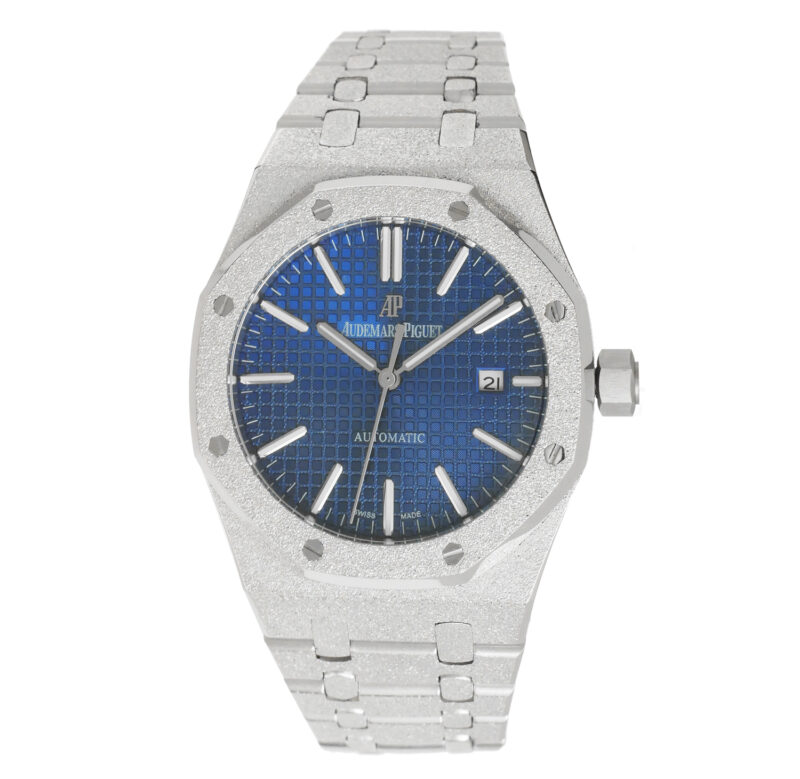Audemars Piguet Royal Oak frosted dunkelblau 41mm – Bild 3