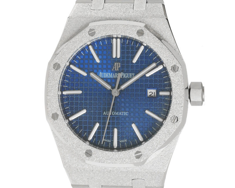 Replica Audemars Piguet Royal Oak frosted dunkelblau, Audemars Piguet Royal Oak frosted dunkelblau 41mm
