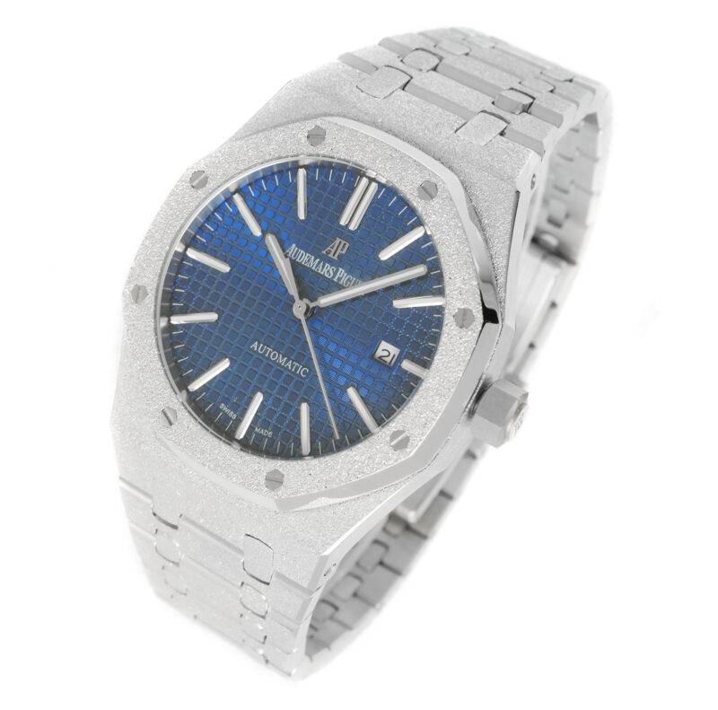 Audemars Piguet Royal Oak frosted dunkelblau 41mm – Bild 4