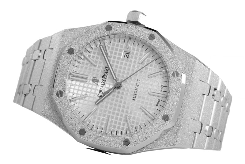 Audemars Piguet Royal Oak frosted silver 41mm – Bild 8
