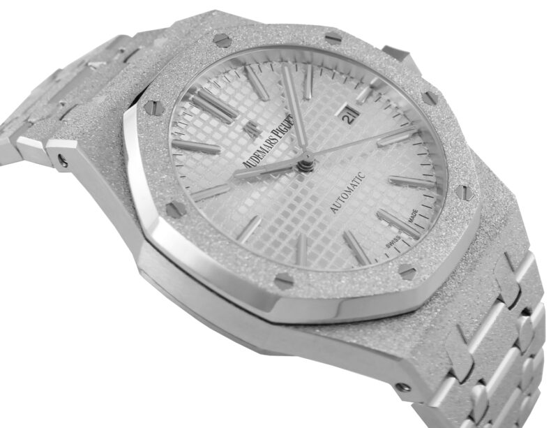 Audemars Piguet Royal Oak frosted silver 41mm – Bild 7